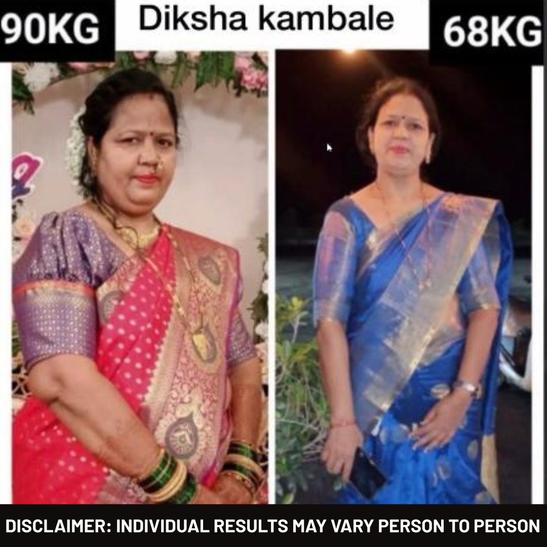 Diksha Kamble Before and After Instagram Post