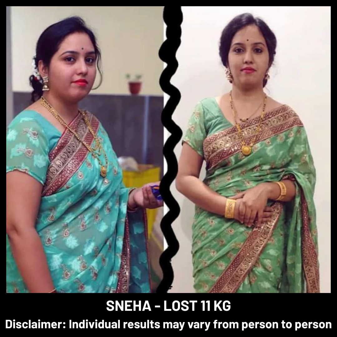 Sneha Before and After Instagram Post
